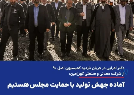 دکتر امرایی درجریان بازدید کمیسیون اصل ۹۰:آماده جهش تولید با حمایت مجلس هستیم